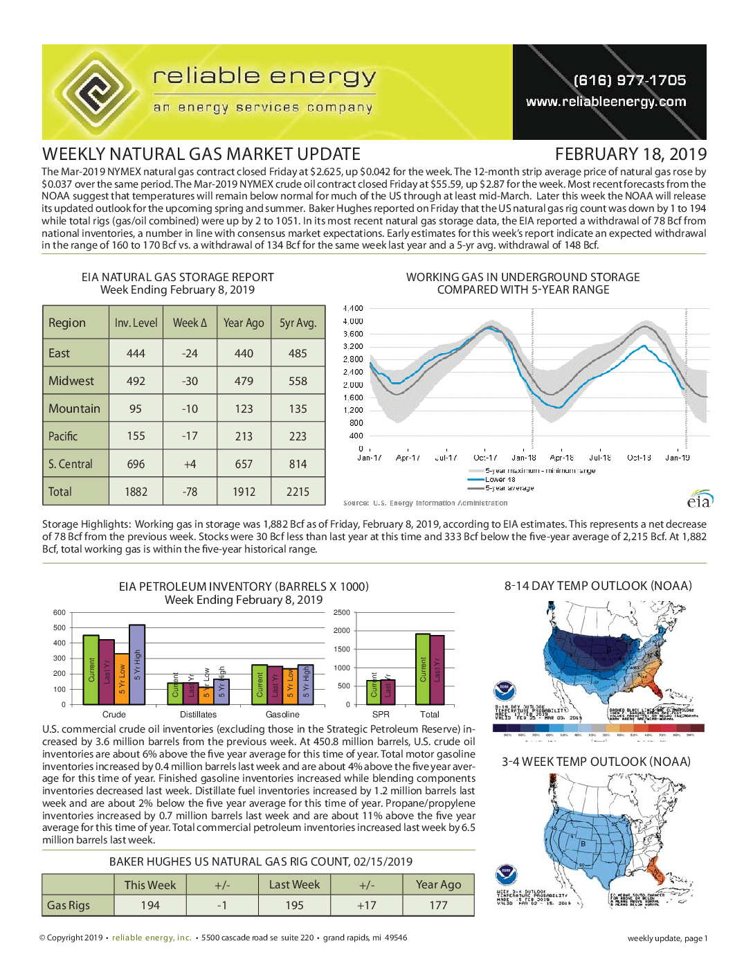 Weekly Mkt Update 02-18-2019 (pg 1)