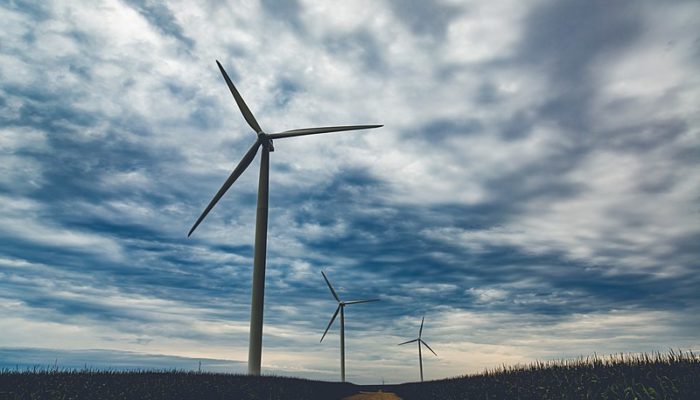 Wind turbines at Pioneer Prairie in Iowa